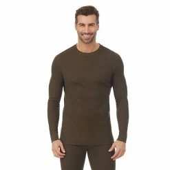 Men's Cuddl Duds® Midweight Waffle Thermal Performance Baselayer Crew Top Blue Heather -Cuddl Duds Shop unnamed file 1009
