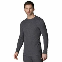 Men's Cuddl Duds® Midweight Waffle Thermal Performance Baselayer Crew Top Blue Heather -Cuddl Duds Shop unnamed file 1011
