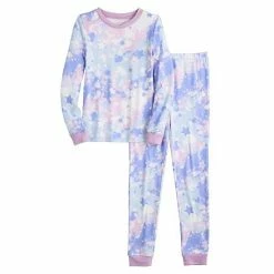 Girls 4-10 Cuddl Duds Pajama Set Blue Dye -Cuddl Duds Shop unnamed file 1015