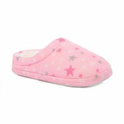 Girls Cuddl Duds Fleece Clog Slippers Pink Stars -Cuddl Duds Shop unnamed file 1035