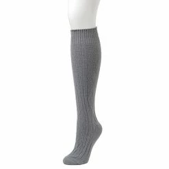 Women's Cuddl Duds® Plushfill* Cozy Welted Cabled Knee High Socks Black -Cuddl Duds Shop unnamed file 1042