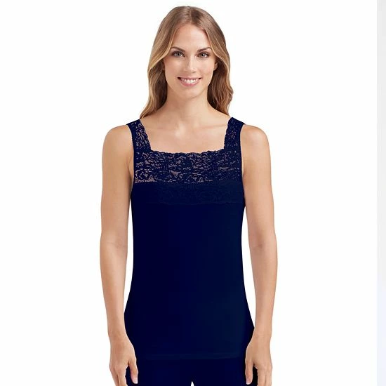 Cuddl Duds® SofTech Lace-Trim Tank - Women's Wine 4 Cuddl Duds® SofTech Lace-Trim Tank - Women's Wine - Image 4