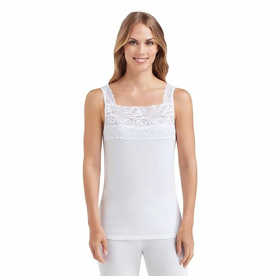 Cuddl Duds® SofTech Lace-Trim Tank - Women's Wine 6 Cuddl Duds® SofTech Lace-Trim Tank - Women's Wine - Image 6