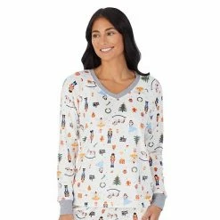 Women's Cuddl Duds® Velour Fleece V-Neck Pajama Top And Banded Bottom Pajama Pants Sleep Set Mint Dogs 13 Women's Cuddl Duds® Velour Fleece V-Neck Pajama Top And Banded Bottom Pajama Pants Sleep Set Mint Dogs -Cuddl Duds Shop unnamed file 106