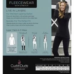 Women's Cuddl Duds® Fleecewear With Stretch Long Sleeve Half Zip Hoodie Black 10 Women's Cuddl Duds® Fleecewear With Stretch Long Sleeve Half Zip Hoodie Black -Cuddl Duds Shop unnamed file 1068