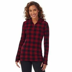 Women's Cuddl Duds® Fleecewear With Stretch Long Sleeve Half Zip Hoodie Black 12 Women's Cuddl Duds® Fleecewear With Stretch Long Sleeve Half Zip Hoodie Black -Cuddl Duds Shop unnamed file 1070