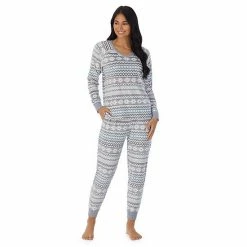 Women's Cuddl Duds® Velour Fleece V-Neck Pajama Top And Banded Bottom Pajama Pants Sleep Set Mint Dogs 15 Women's Cuddl Duds® Velour Fleece V-Neck Pajama Top And Banded Bottom Pajama Pants Sleep Set Mint Dogs -Cuddl Duds Shop unnamed file 108