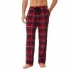 Big & Tall Cuddl Duds® Fleece Pajama Pants Red Check