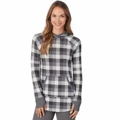 Women's Cuddl Duds® Long Sleeve Stretch Thermal Hooded Tunic Top Seagrass Fairisle -Cuddl Duds Shop unnamed file 1109