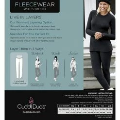 Petite Cuddl Duds® Fleecewear With Stretch Leggings Charcoal Heather -Cuddl Duds Shop unnamed file 1119