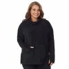 Plus Size Cuddl Duds® Fleecewear With Stretch Long Sleeve Tunic Top Black
