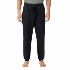 Men's Cuddl Duds® Essentials Banded-Bottom Pajama Pants Gray Heather