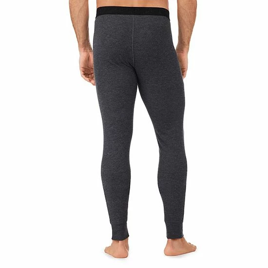 Men's Cuddl Duds® Midweight Waffle Thermal Performance Baselayer Pants Charcoal Heather 2 Men's Cuddl Duds® Midweight Waffle Thermal Performance Baselayer Pants Charcoal Heather - Image 2