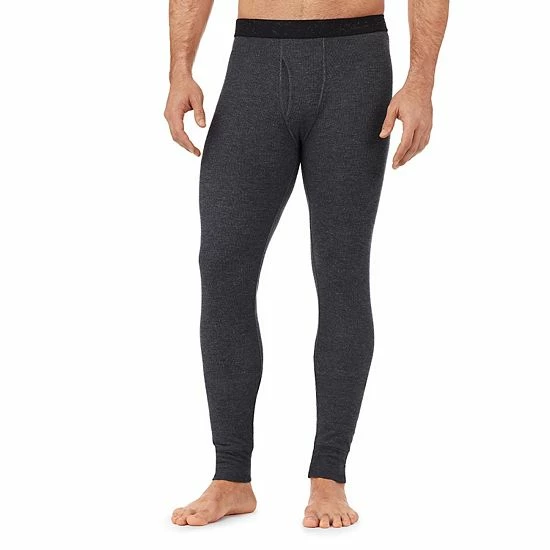 Men's Cuddl Duds® Midweight Waffle Thermal Performance Baselayer Pants Charcoal Heather 6 Men's Cuddl Duds® Midweight Waffle Thermal Performance Baselayer Pants Charcoal Heather - Image 6