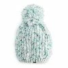 Women's Cuddl Duds® Chenille Knit Beanie With Pom Berry