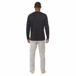 Men's Cuddl Duds® Far-Infrared Enhance Pajama Crewneck Tee Black -Cuddl Duds Shop unnamed file 1209