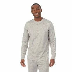 Men's Cuddl Duds® Far-Infrared Enhance Pajama Crewneck Tee Black -Cuddl Duds Shop unnamed file 1213