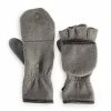 Cuddl Duds Fleece Flip Women's Finger Mittens Gray