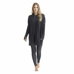 Women's Cuddl Duds® Soft Knit Wrap Dark Charcoal -Cuddl Duds Shop unnamed file 1286