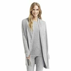 Women's Cuddl Duds® Soft Knit Wrap Dark Charcoal -Cuddl Duds Shop unnamed file 1288