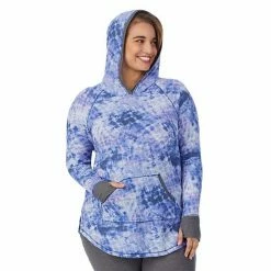 Plus Size Cuddl Duds® Long Sleeve Stretch Thermal Hooded Tunic Top Gray Buffalo Check 11 Plus Size Cuddl Duds® Long Sleeve Stretch Thermal Hooded Tunic Top Gray Buffalo Check -Cuddl Duds Shop unnamed file 1300