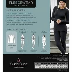 Women's Cuddl Duds® Fleecewear With Stretch Long Sleeve Crewneck Top Powder Pink 22 Women's Cuddl Duds® Fleecewear With Stretch Long Sleeve Crewneck Top Powder Pink -Cuddl Duds Shop unnamed file 131