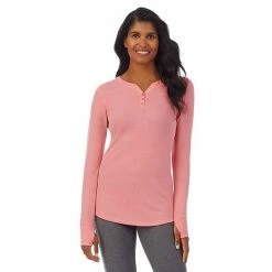 Women's Cuddl Duds® Long Sleeve Split V-Neck Stretch Thermal Top Grey Buffalo Check -Cuddl Duds Shop unnamed file 1312