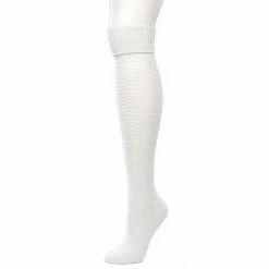 Womens Cuddl Duds Turncuff Seedstitch Diamond Over The Knee Socks Navy Twist -Cuddl Duds Shop unnamed file 1336