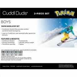 Boys Cuddl Duds Pokemon Pikachu Stretch 2-Piece Base Layer Set -Cuddl Duds Shop unnamed file 1396