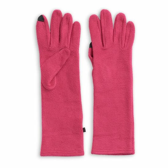 Women's Cuddl Duds® Long Fleece Tech Gloves Fuchsia 7 Women's Cuddl Duds® Long Fleece Tech Gloves Fuchsia - Image 7