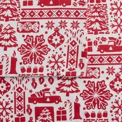 Cuddl Duds Flannel Sheet Set Paper Cut