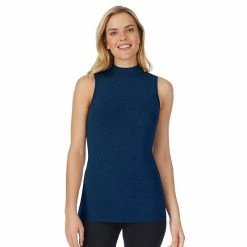 Women's Cuddl Duds® Stretch Softwear Sleeveless Mockneck Tank Green Camo -Cuddl Duds Shop unnamed file 1435