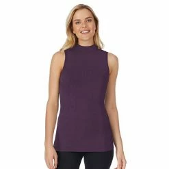 Women's Cuddl Duds® Stretch Softwear Sleeveless Mockneck Tank Green Camo -Cuddl Duds Shop unnamed file 1437