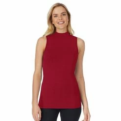 Women's Cuddl Duds® Stretch Softwear Sleeveless Mockneck Tank Green Camo -Cuddl Duds Shop unnamed file 1438