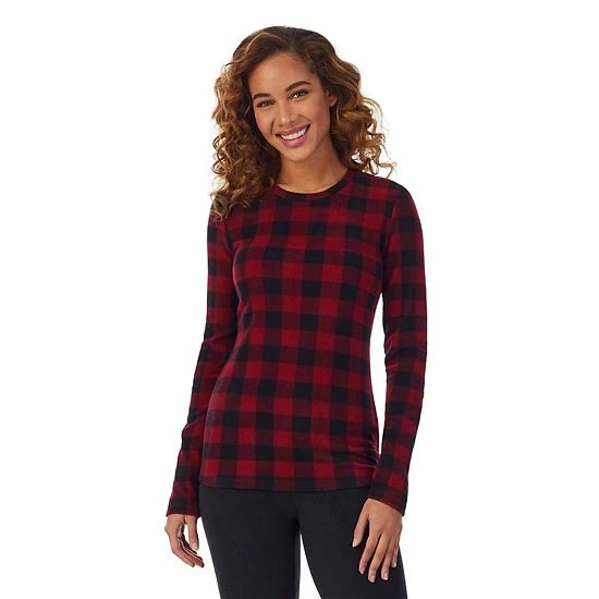 Women's Cuddl Duds® Fleecewear With Stretch Long Sleeve Crewneck Top Powder Pink 18 Women's Cuddl Duds® Fleecewear With Stretch Long Sleeve Crewneck Top Powder Pink - Image 18