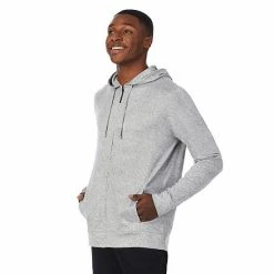 Men's Cuddl Duds® Far-Infrared Enhance Full-Zip Sleep Hoodie Black -Cuddl Duds Shop unnamed file 1496