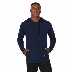 Men's Cuddl Duds® Far-Infrared Enhance Full-Zip Sleep Hoodie Black -Cuddl Duds Shop unnamed file 1500
