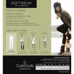 Women's Tall Cuddl Duds® Softwear With Stretch Leggings Charcoal Heather -Cuddl Duds Shop unnamed file 1504