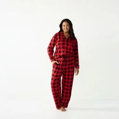 Plus Size Jammies For Your Families® Beary Cool Buffalo Check Pajama Set By Cuddl Duds® -Cuddl Duds Shop unnamed file 1540