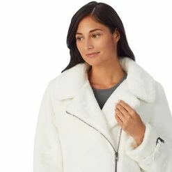 Women's Cuddl Duds Fleece Faux-Fur Moto Jacket Black -Cuddl Duds Shop unnamed file 1555