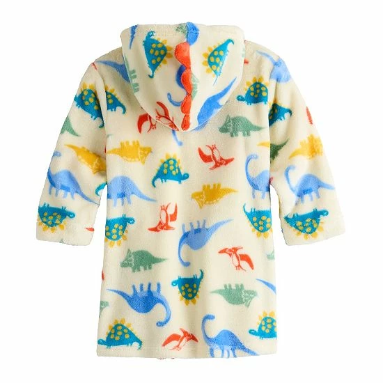 Toddler Boy Cuddl Duds® Dino Hooded Robe 2 Toddler Boy Cuddl Duds® Dino Hooded Robe - Image 2