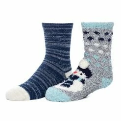 Girls Cuddl Duds 2-Pack Plushfill Cozy Slipper Socks With Grippers Ultimate Gray -Cuddl Duds Shop unnamed file 1680