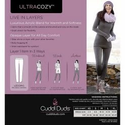 Plus Size Duds Cuddl Duds® Ultra Cozy Leggings Charcoal Heather -Cuddl Duds Shop unnamed file 1684