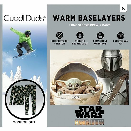 Boys Cuddl Duds Mandolorian The Child Stretch 2-piece Base Layer Set 2 Boys Cuddl Duds Mandolorian The Child Stretch 2-piece Base Layer Set - Image 2