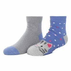 Girls Cuddl Duds 2-Pack Plushfill Cozy Slipper Socks With Grippers Light Gray -Cuddl Duds Shop unnamed file 1847