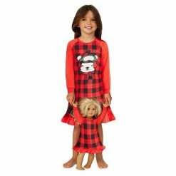Toddler Girl Jammies For Your Families® Beary Cool Dolly & Me Nightgown Set By Cuddl Duds® -Cuddl Duds Shop unnamed file 1852