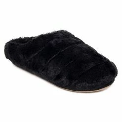 Women's Cuddl Duds® Faux Fur Puff Clog Slipper With TPR Cup Sole Black -Cuddl Duds Shop unnamed file 1867
