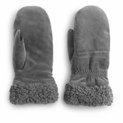 Women's Cuddl Duds® Sherpa Cuff Velour Mittens Blackberry -Cuddl Duds Shop unnamed file 1885