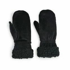 Women's Cuddl Duds® Sherpa Cuff Velour Mittens Blackberry -Cuddl Duds Shop unnamed file 1887