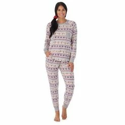 Women's Cuddl Duds 3-pc. Knit Long Sleeve Pajama Top, Banded Bottom Pajama Pants & Scrunchie Set Red Flake Fairisle 20 Women's Cuddl Duds 3-pc. Knit Long Sleeve Pajama Top, Banded Bottom Pajama Pants & Scrunchie Set Red Flake Fairisle -Cuddl Duds Shop unnamed file 191